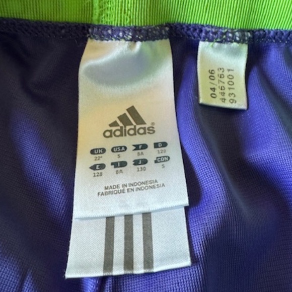 Adidas Purple And Green Tracksuit Matching Set Girls Size S - Picture 6 of 6